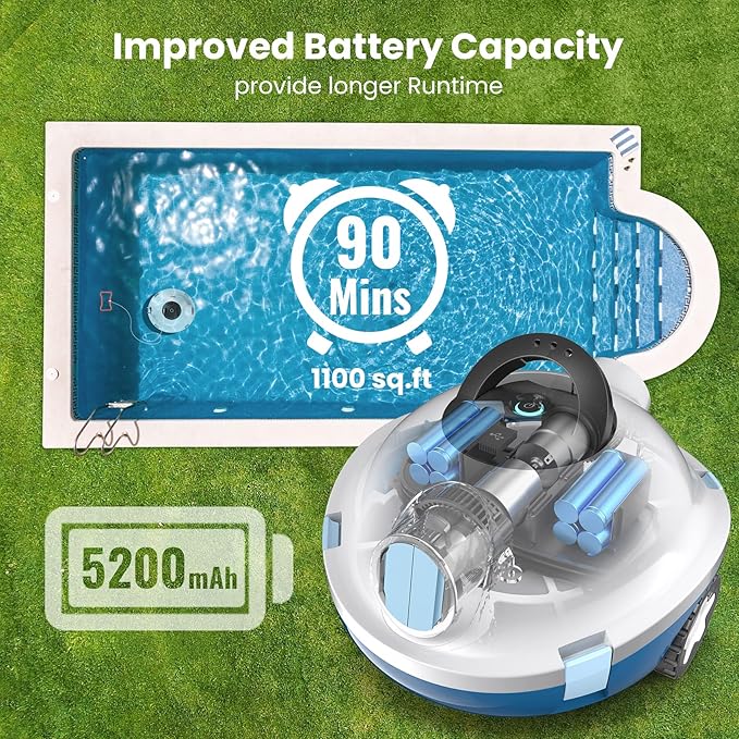 Load image into Gallery viewer, OUCAXIA Self-Parking Cordless Pool Cleaner Robot
