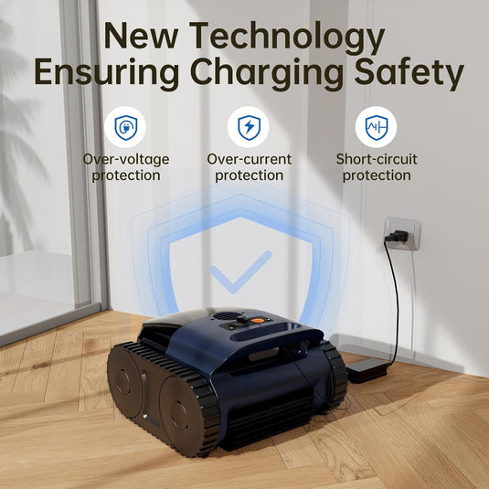 2025 Cordless Pool Vacuum Robot – Smart Wall & Floor Cleaner