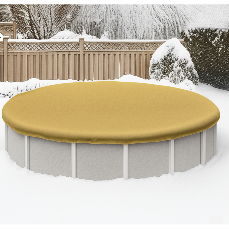 Load image into Gallery viewer, Round Premium Tan Winter Cover, 15-Year
