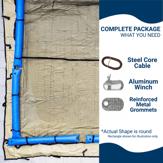 Oval Premium Tan Winter Cover