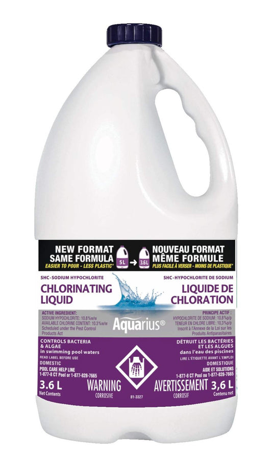 Aquarius liquid Pool Chlorine, 3.6-L