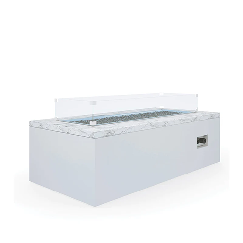 WHITE MARBLE 60X30 FIRE